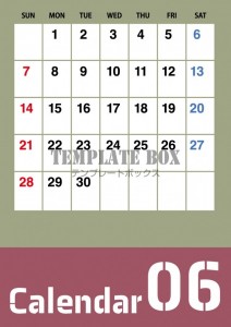 ２０２６年６月カ…