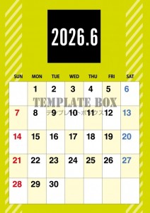 ２０２６年６月カ…