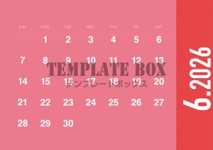 ２０２６年６月カ…