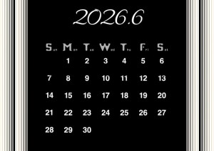 ２０２６年６月カ…