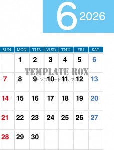 ２０２６年６月カ…