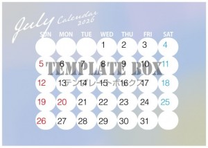 ２０２６年７月カ…