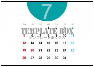 ２０２６年７月カ…