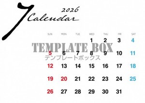 ２０２６年７月カ…