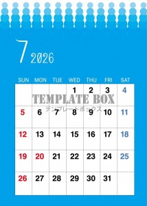 ２０２６年７月カ…