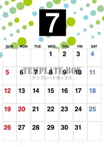 ２０２６年７月カ…