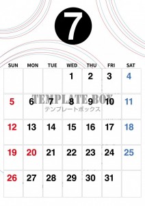 ２０２６年７月カ…