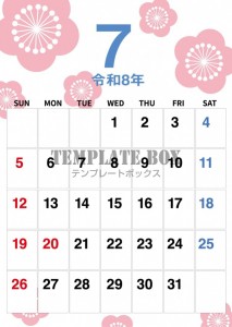 ２０２６年７月カ…