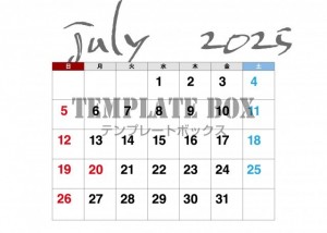 ２０２６年７月カ…