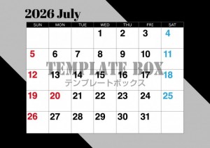 ２０２６年７月カ…