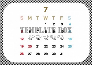 ２０２６年７月カ…