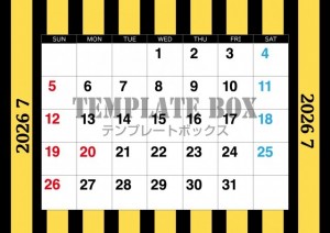 ２０２６年７月カ…