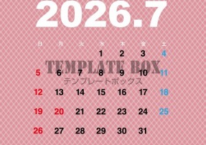 ２０２６年７月カ…
