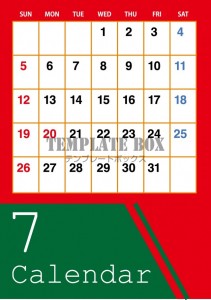 ２０２６年７月カ…