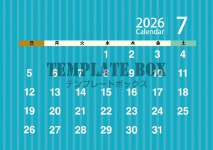 ２０２６年７月カ…