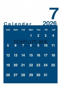 ２０２６年７月カ…