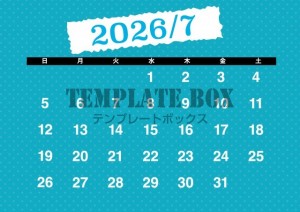 ２０２６年７月カ…