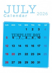 ２０２６年７月カ…