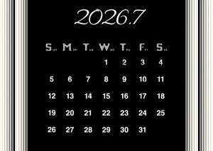 ２０２６年７月カ…