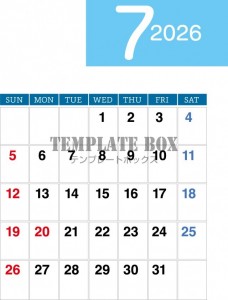 ２０２６年７月カ…
