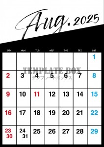 ２０２６年８月カ…