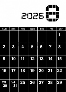 ２０２６年８月カ…