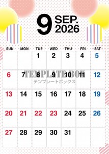 ２０２６年９月の…