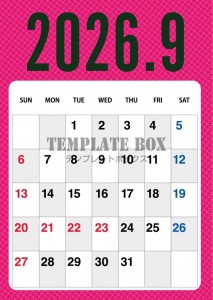 ２０２６年９月の…
