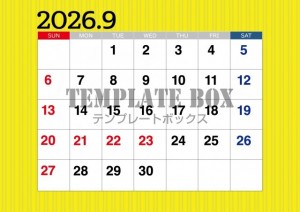 ２０２６年９月の…