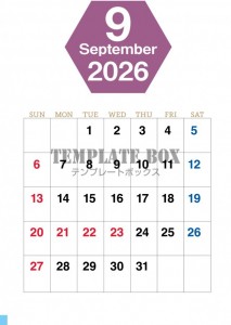 ２０２６年９月の…