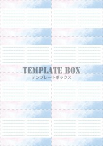 ８分割のメモ帳デ…｜無料テンプレート｜メモ帳｜無料