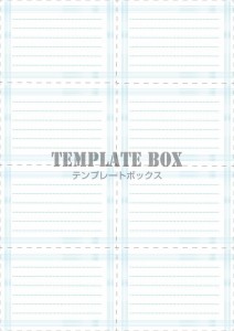 ８分割のメモ帳デ…｜無料テンプレート｜メモ帳｜無料