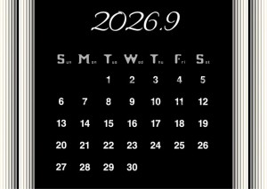 ２０２６年９月の…