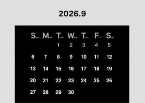 ２０２６年９月の…