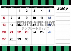 ２０２６年９月の…
