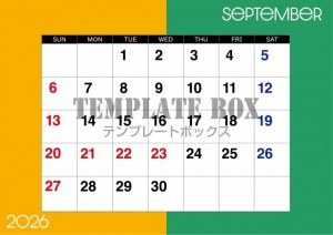 ２０２６年９月の…