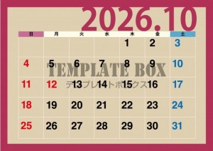 ２０２６年１０月…
