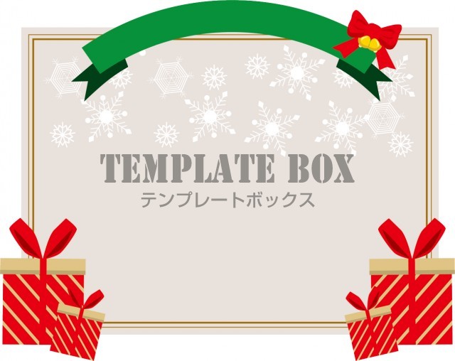冬のワンポイントフレーム 12月 雪の結晶とクリスマスカラーのかわいいフレーム Pop チラシなどに 素材 無料イラスト素材 Templatebox