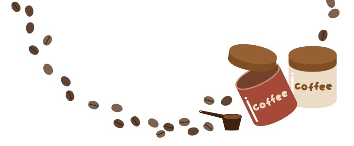 10月1日はコーヒーの日 コーヒー ドリンク コーヒーキャニスター コーヒー豆 枠 円 コーヒーの日に使える円形フレーム素材 無料イラスト 素材 Templatebox