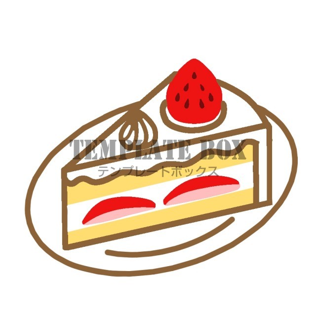 毎月22日はショートケーキの日 ケーキ 洋菓子 苺 洋菓子やケーキ屋さんの広告 無料イラスト素材 Templatebox