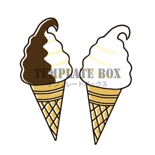 7月3日はソフトクリームの日イラスト アイス 夏 食品 夏シーズンのイラストに 無料イラスト素材 Templatebox