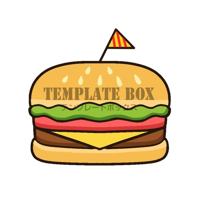 7月日はハンバーガーの日 ファーストフード 食品 テイクアウト バーガーショップのイラストとして 無料イラスト素材 Templatebox