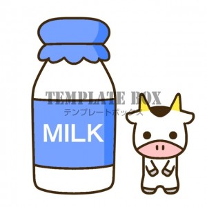 6月1日は牛乳の…｜無料イラスト素材｜ワンポイント｜無料