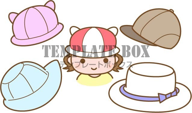 8月10日は帽子の日 今日は何の日記念日のワンポイントイラスト いろいろな帽子のイラスト 無料イラスト素材 Templatebox