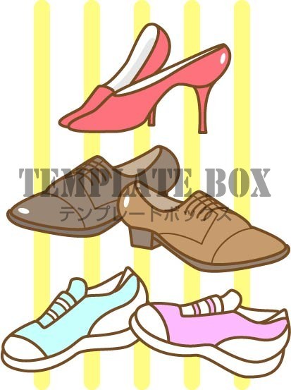 3月15日は靴の日 今日は何の日記念日のワンポイントイラスト いろいろな靴のイラスト 無料イラスト素材 Templatebox