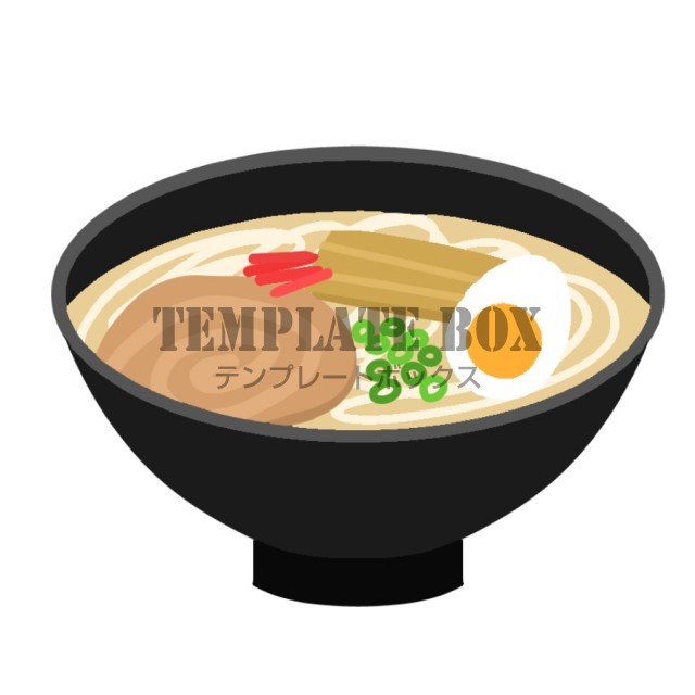 10月2日はとんこつラーメンの日イラスト 豚骨 飲食店 麺類 ラーメン屋のワンポイントに 無料イラスト素材 Templatebox
