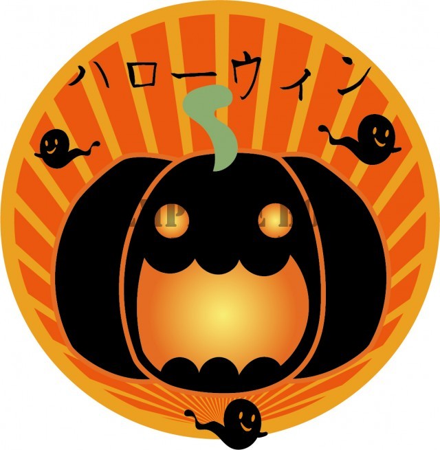 今日は何の日 10月31日はhalloweenです かわいいオレンジのアイコン風ワンポイントイラスト 無料 無料イラスト素材 Templatebox