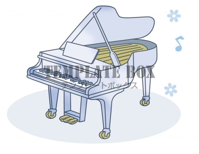 優しいタッチの グランドピアノ のワンポイントイラスト 幅広い年齢層でご利用頂ける 挿絵用無料イラスト 無料イラスト素材 Templatebox