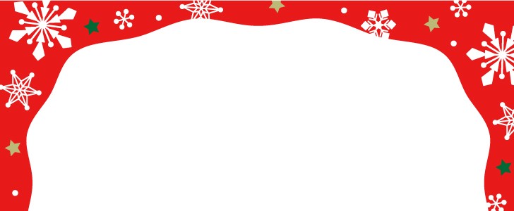 クリスマスカラーの雪の結晶フレーム クリスマス 冬 イベント 赤 雪 星 12月 クリスマスに使えるフレーム素材 無料イラスト 素材 Templatebox