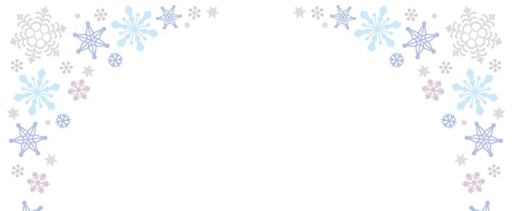 雪｜結晶｜フレーム｜枠｜デコレーション｜冬｜飾りつけ｜クリスマス｜無料イラスト素材｜無料｜ダウンロード